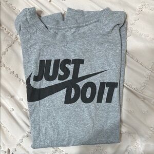 Nike Gray 'Just Do It' T-Shirt